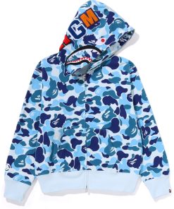 ABC CAMO SHARK FULL ZIP HOODIE LADIES