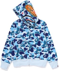 ABC CAMO SHARK FULL ZIP HOODIE LADIES