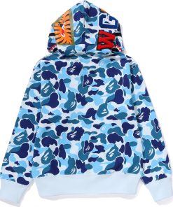 ABC CAMO SHARK FULL ZIP HOODIE LADIES