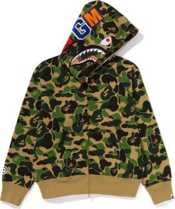ABC CAMO SHARK FULL ZIP HOODIE LADIES