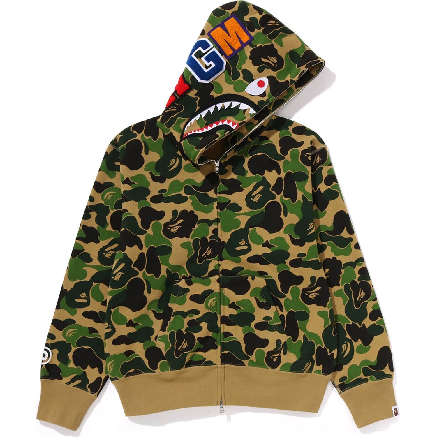 ABC CAMO SHARK FULL ZIP HOODIE LADIES
