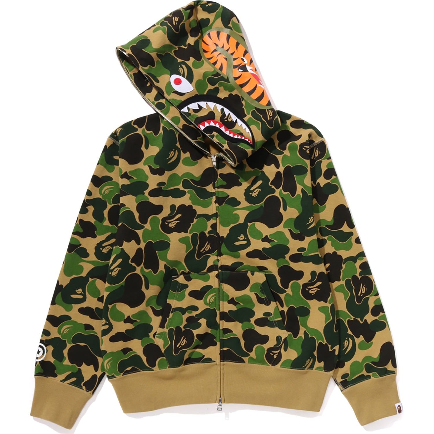 ABC CAMO SHARK FULL ZIP HOODIE LADIES