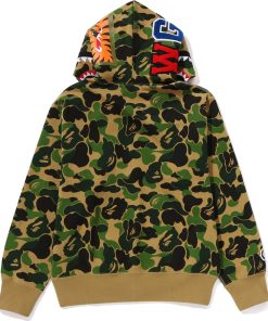 ABC CAMO SHARK FULL ZIP HOODIE LADIES