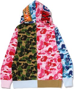 ABC CAMO CRAZY SHARK FULL ZIP HOODIE MENS