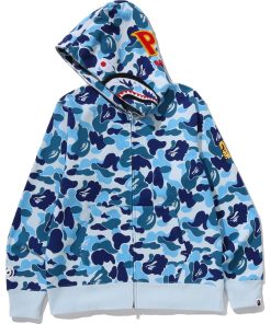 ABC CAMO 2ND SHARK FULL ZIP HOODIE MENS