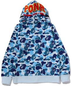 ABC CAMO 2ND SHARK FULL ZIP HOODIE MENS