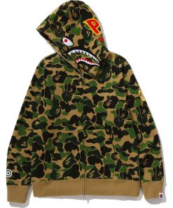 ABC CAMO 2ND SHARK FULL ZIP HOODIE MENS
