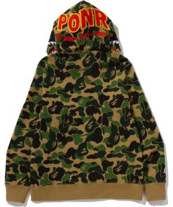 ABC CAMO 2ND SHARK FULL ZIP HOODIE MENS