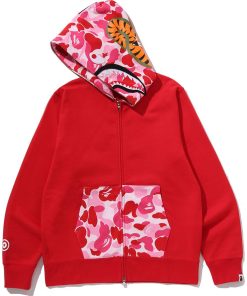 ABC CAMO SHARK FULL ZIP HOODIE MENS