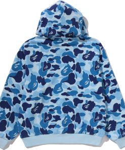 ABC CAMO HEAVY WASH CROPPED FIT ZIP HOODIE MENS