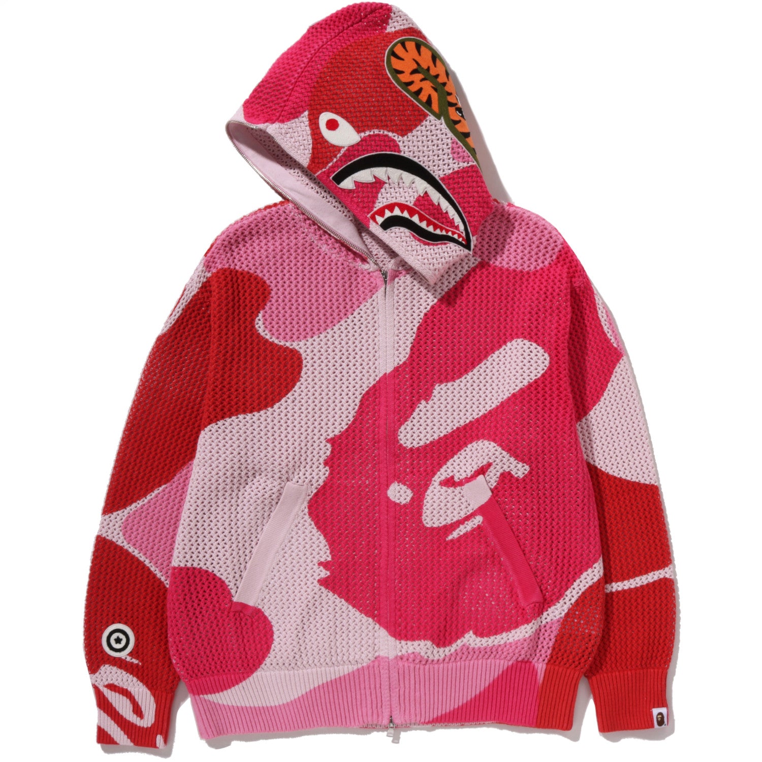 ABC CAMO CROCHET SHARK RELAXED FIT FULL ZIP HOODIE