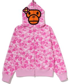 BABY LISA ABC CAMO FULL ZIP HOODIE LADIES