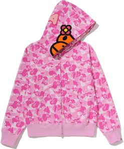 BABY LISA ABC CAMO FULL ZIP HOODIE LADIES