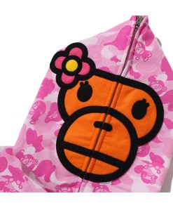 BABY LISA ABC CAMO FULL ZIP HOODIE LADIES